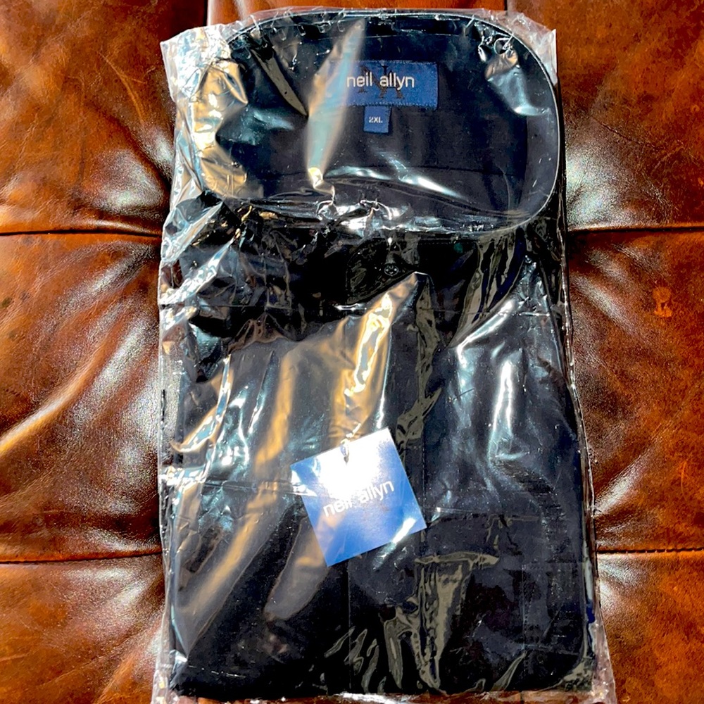 Men’s Black Round collar shirt